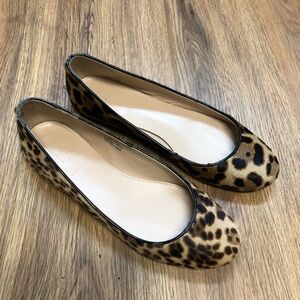J. Crew animal print Flats